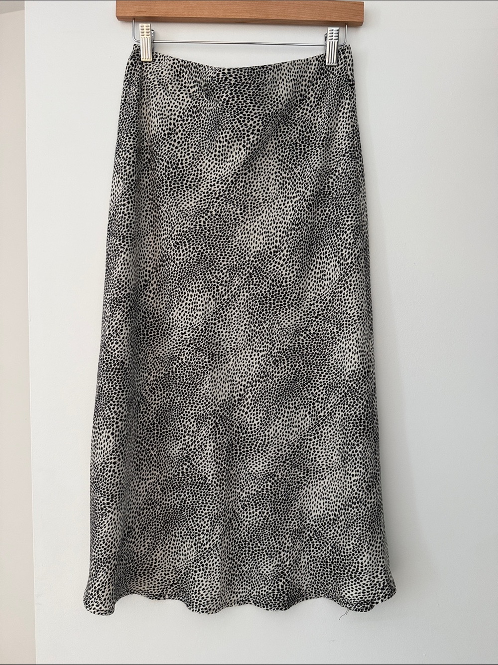 Re:Named
RE:NAMED Animal Print Satin Bias Midi Skirt